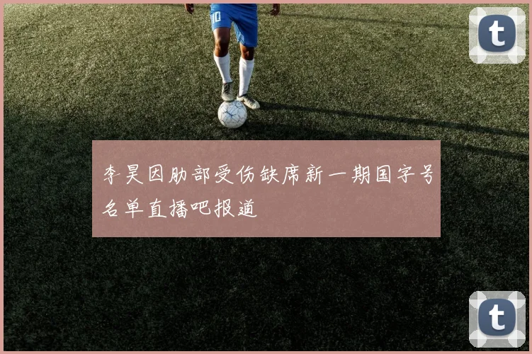 李昊因肋部受伤缺席新一期国字号名单直播吧报道